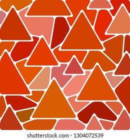 abstract vector stained-glass mosaic background - red triangles