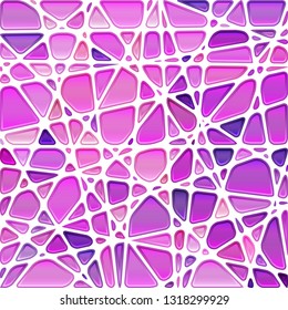 abstract vector stained-glass mosaic background - purple and violet