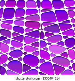 abstract vector stained-glass mosaic background - purple and violet