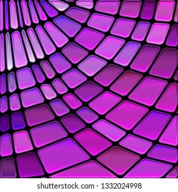 abstract vector stained-glass mosaic background - purple and violet