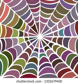 abstract vector stained-glass mosaic background - green and red