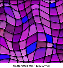abstract vector stained-glass mosaic background - purple and violet