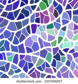 abstract vector stained-glass mosaic background - blue and violet