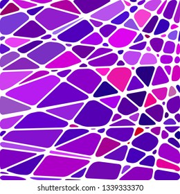 abstract vector stained-glass mosaic background - purple and violet