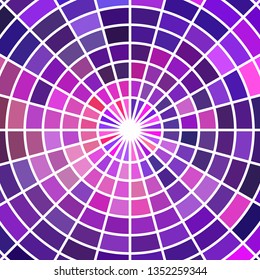 abstract vector stained-glass mosaic background - purple and violet