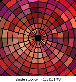 abstract vector stained-glass mosaic background - red and purple