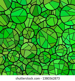 abstract vector stained-glass mosaic background - bright green