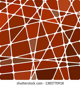 abstract vector stained-glass mosaic background - red and orange