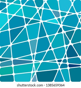 abstract vector stained-glass mosaic background - blue and gray