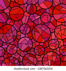 abstract vector stained-glass mosaic background - red and purple