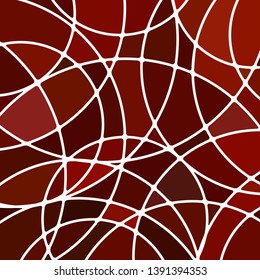 abstract vector stained-glass mosaic background - red circles