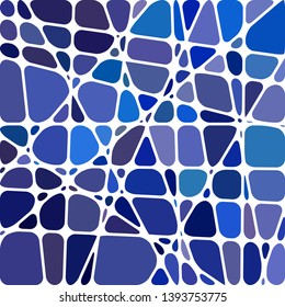 abstract vector stained-glass mosaic background - blue and violet