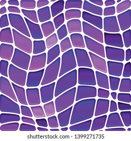 abstract vector stained-glass mosaic background - purple and violet