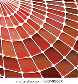 abstract vector stained-glass mosaic background - red and brown