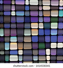 abstract vector stained-glass mosaic background - blue and violet