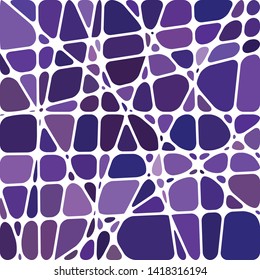 abstract vector stained-glass mosaic background - purple and violet