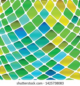 abstract vector stained-glass mosaic background - blue, green and yellow