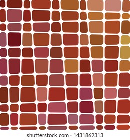 abstract vector stained-glass mosaic background - red and brown