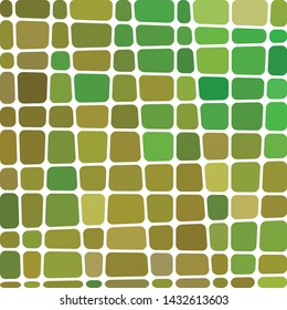 abstract vector stained-glass mosaic background - green and brown
