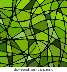 abstract vector stained-glass mosaic background - bright green