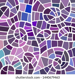 abstract vector stained-glass mosaic background - purple and violet