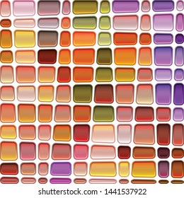abstract vector stained-glass mosaic background - orange and violet