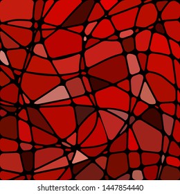 abstract vector stained-glass mosaic background - bright red