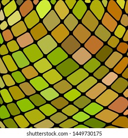 abstract vector stained-glass mosaic background - green and brown