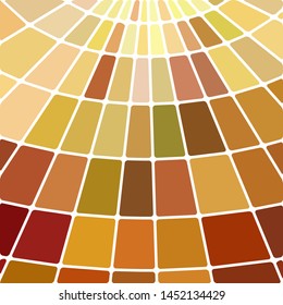 abstract vector stained-glass mosaic background - yellow and brown