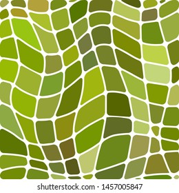 abstract vector stained-glass mosaic background - green and brown