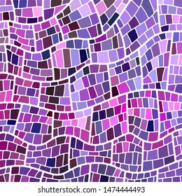 abstract vector stained-glass mosaic background - purple and violet