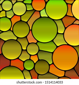 abstract vector stained-glass mosaic background