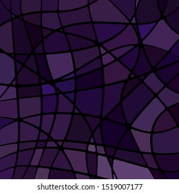 abstract vector stained-glass mosaic background - dark violet