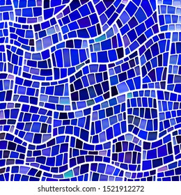 abstract vector stained-glass mosaic background - blue and violet