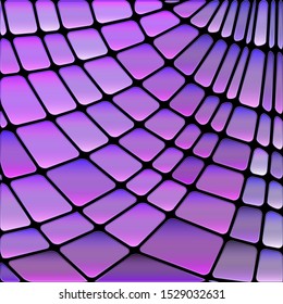 abstract vector stained-glass mosaic background - purple and violet