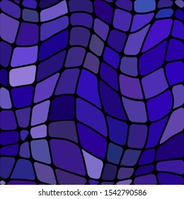 abstract vector stained-glass mosaic background - blue and violet