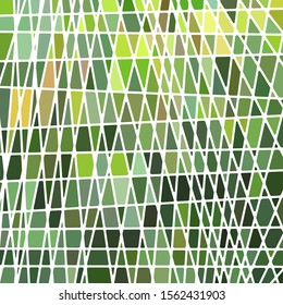 abstract vector stained-glass mosaic background - green an brown