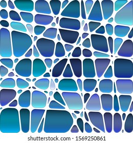 abstract vector stained-glass mosaic background - blue and violet