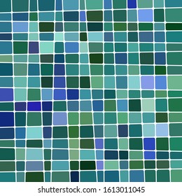 abstract vector stained-glass mosaic background - green, blue and teal