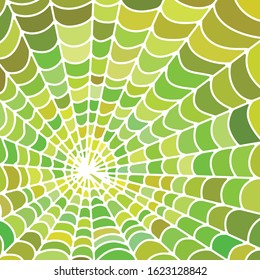 abstract vector stained-glass mosaic background - green and yellow