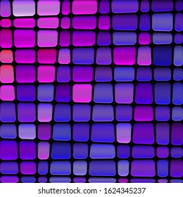 abstract vector stained-glass mosaic background - purple and violet