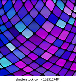 abstract vector stained-glass mosaic background - purple and violet