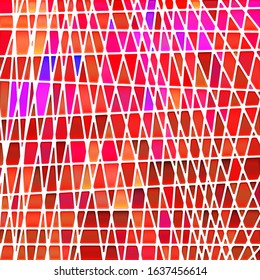 abstract vector stained-glass mosaic background - bright red