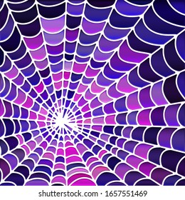 abstract vector stained-glass mosaic background - purple and violet