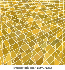 abstract vector stained-glass mosaic background - bright yellow