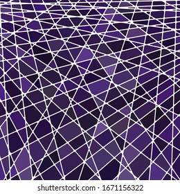 abstract vector stained-glass mosaic background - dark violet