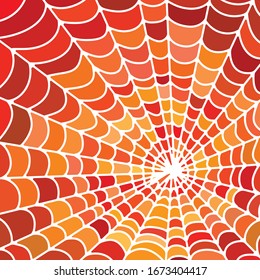 abstract vector stained-glass mosaic background - red and orange