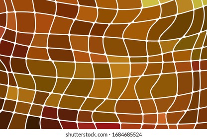 abstract vector stained-glass mosaic background - orange and brown