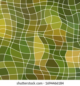 fondo abstracto de mosaico de vidrio teñido - verde y marrón