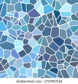 abstract vector stained-glass mosaic background - light blue